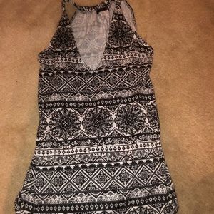 A multi patterned flowy blouse